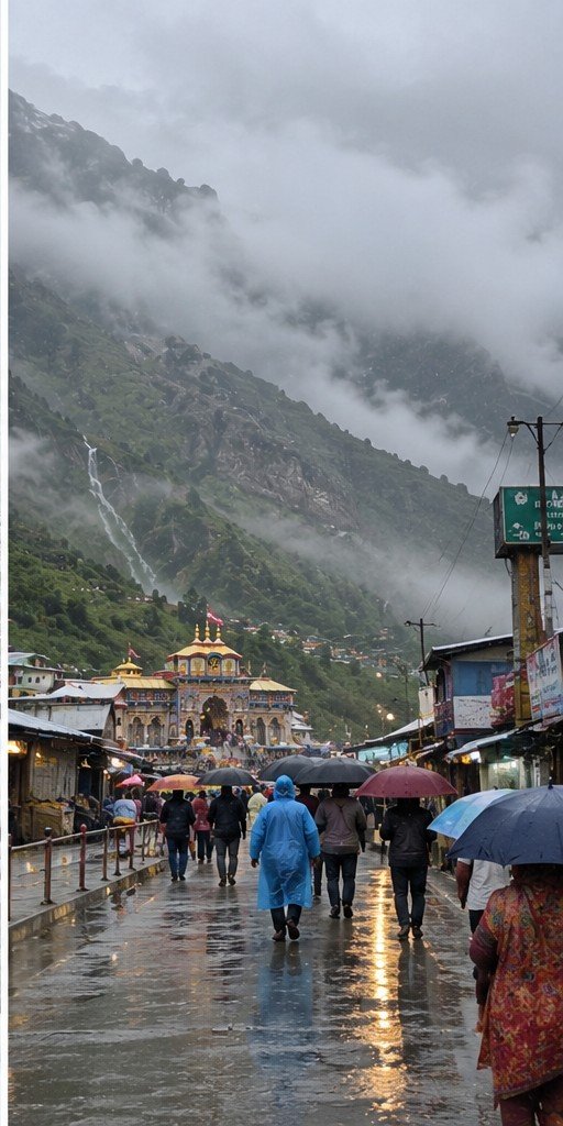 Monsoon at Badrinath